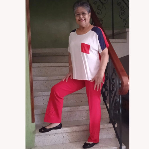 A photo of Aria S. wearing Oh!pedics shoes: 'I have chronic foot pain and I finally discovered oh!pedics flats. They’re amazing!'