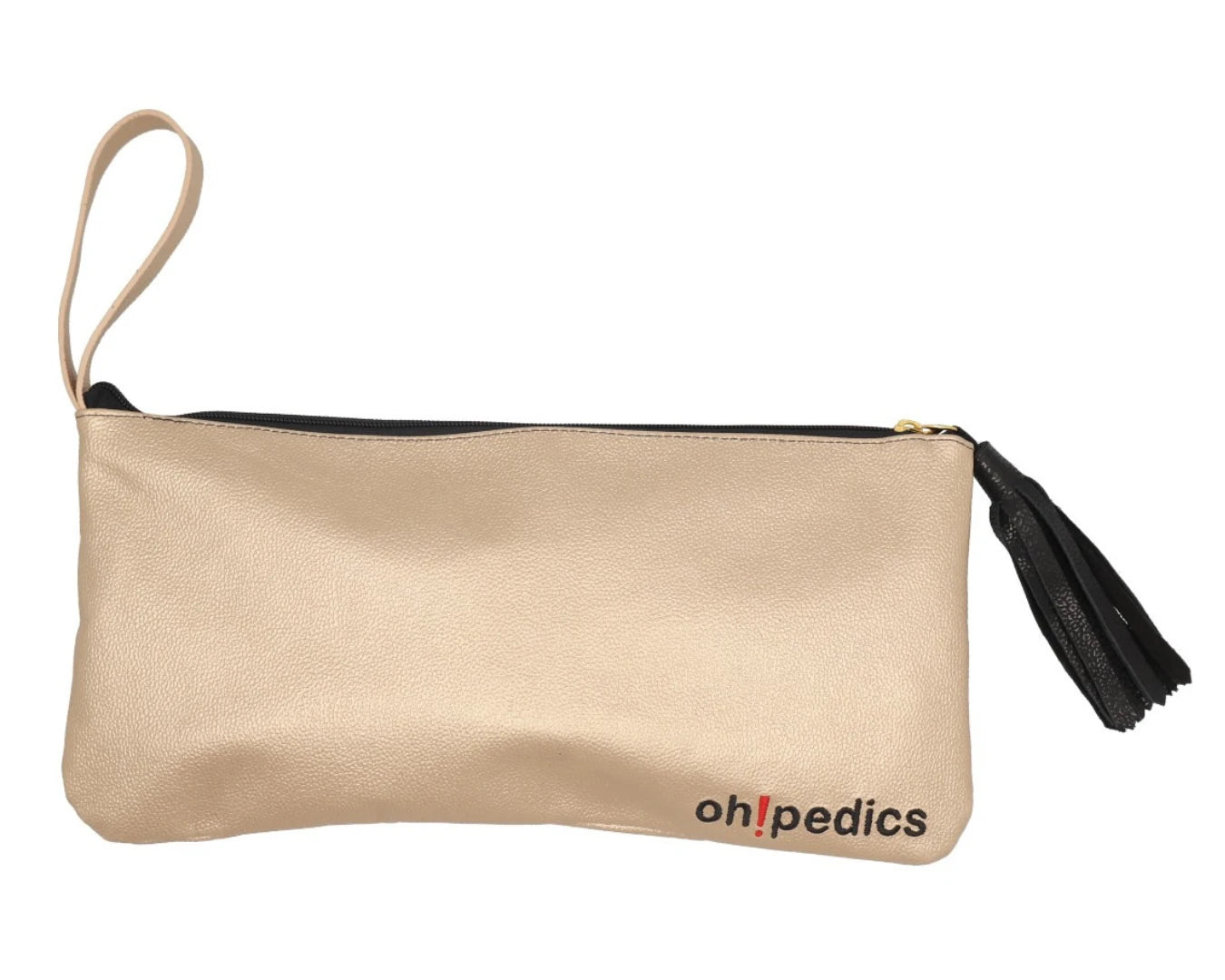 The oh! Go Full-Grain Leather Bag displayed alone, showcasing its sleek front design, premium full-grain leather, and minimalist elegance.